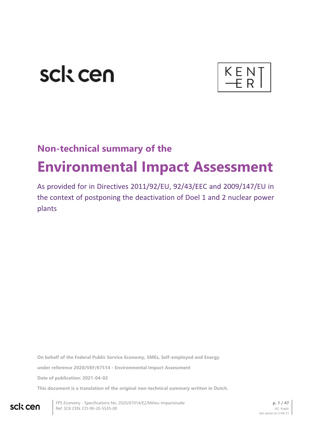 Environmental Impact Assessment