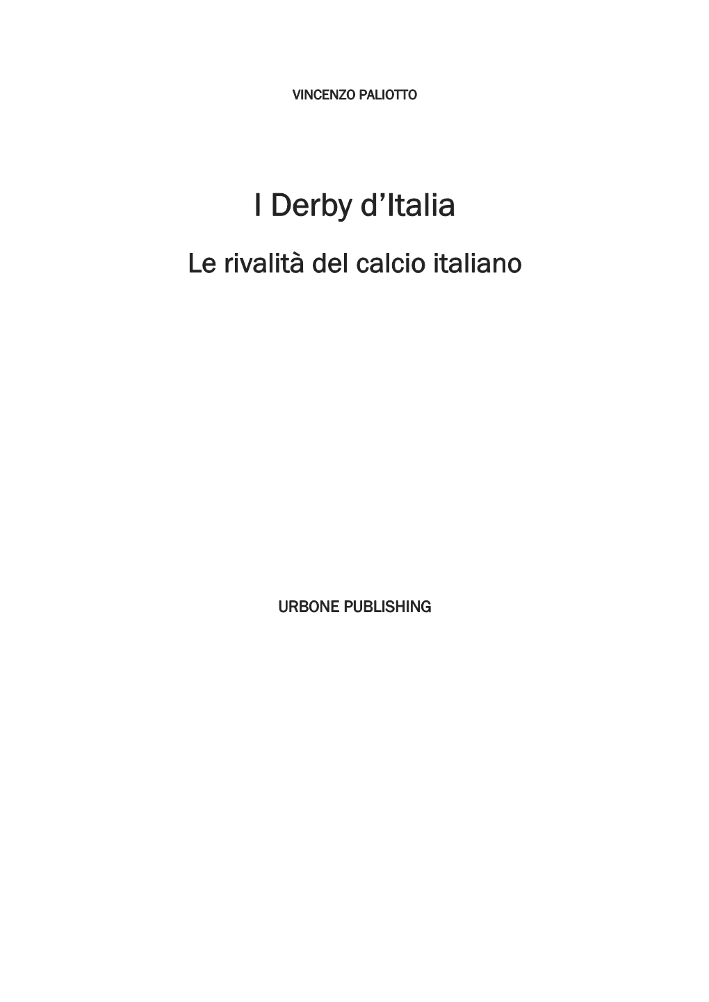 I Derby D'italia