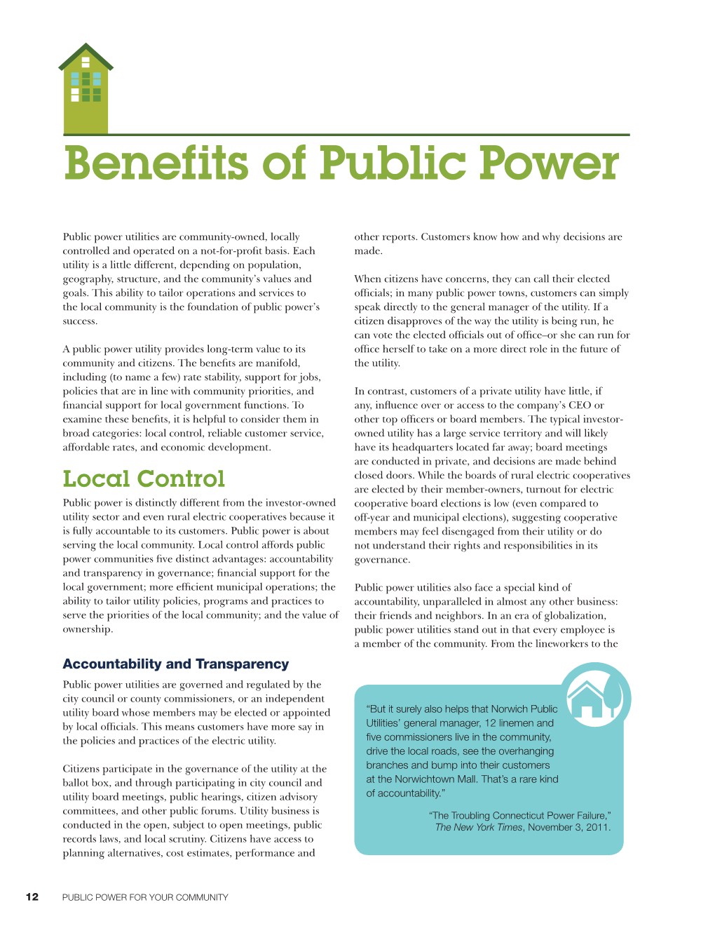 Benefits of Public Power