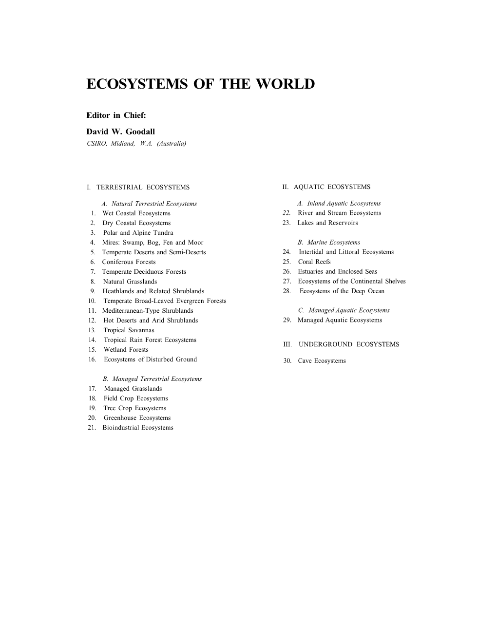 Arctic Ecosystems in Russia