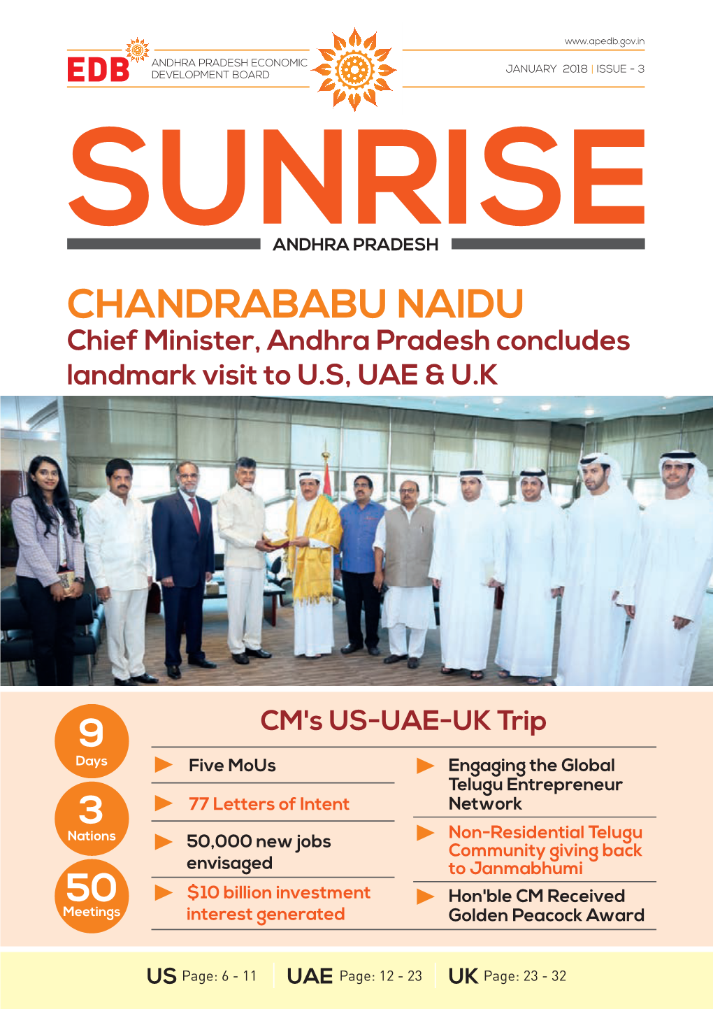 CHANDRABABU NAIDU Chief Minister, Andhra Pradesh Concludes Landmark Visit to U.S, UAE & U.K