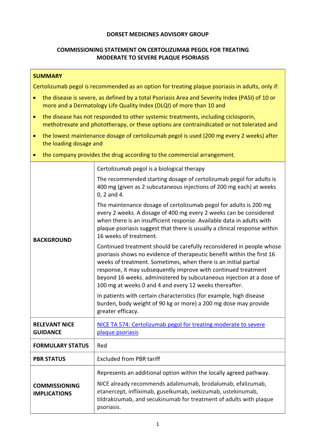 Dorset Medicines Advisory Group