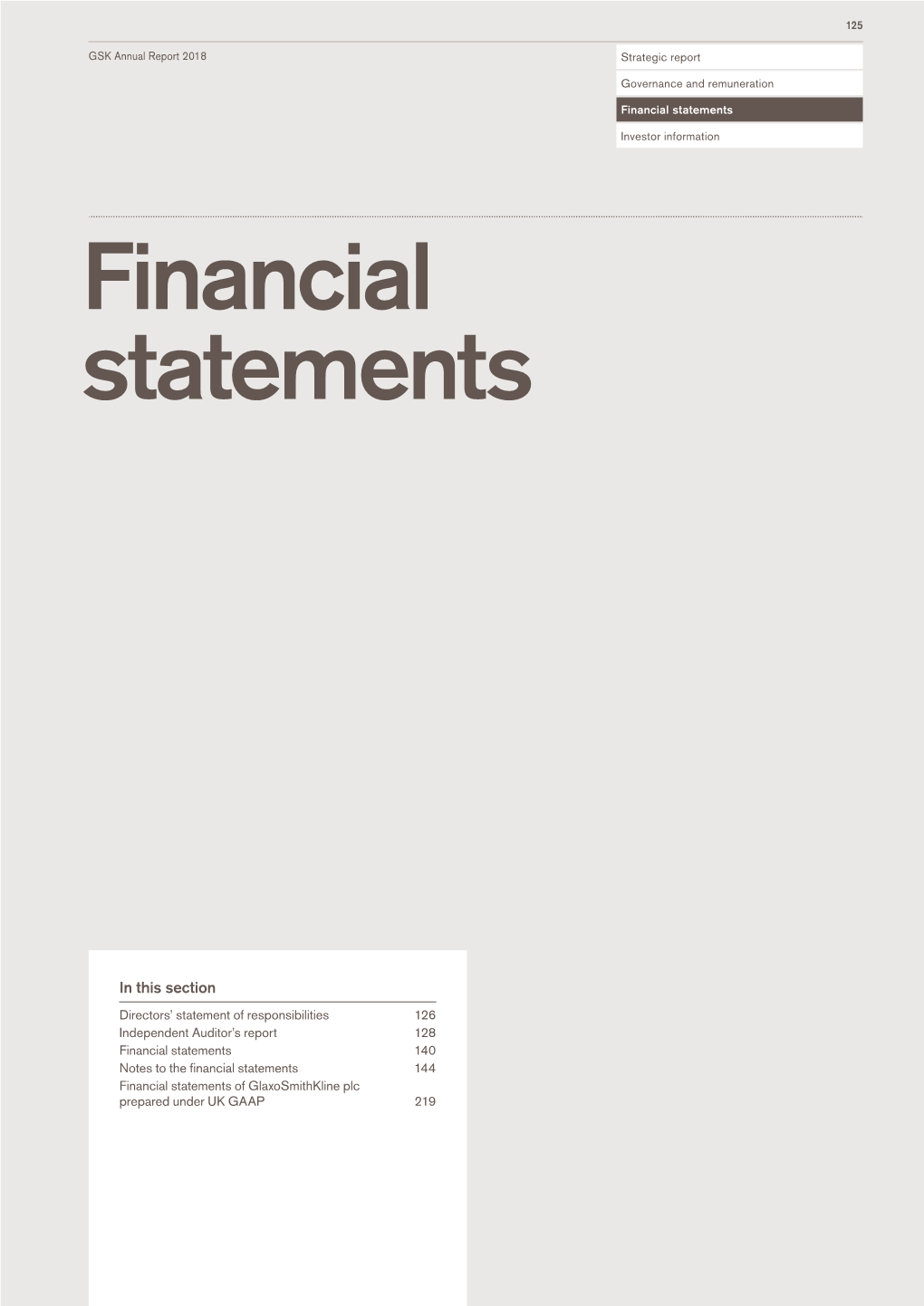 Financial Statements