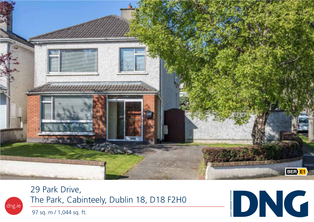 29 Park Drive, the Park, Cabinteely, Dublin 18, D18 F2H0 97 Sq