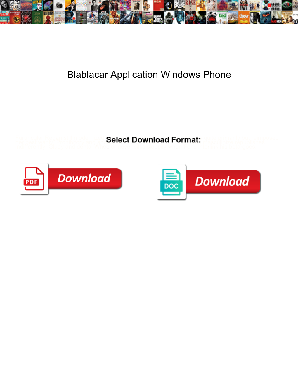 Blablacar Application Windows Phone