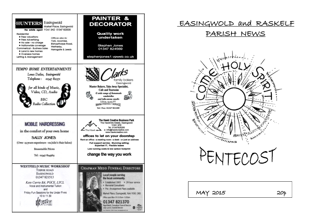 EASINGWOLD and RASKELF PARISH NEWS