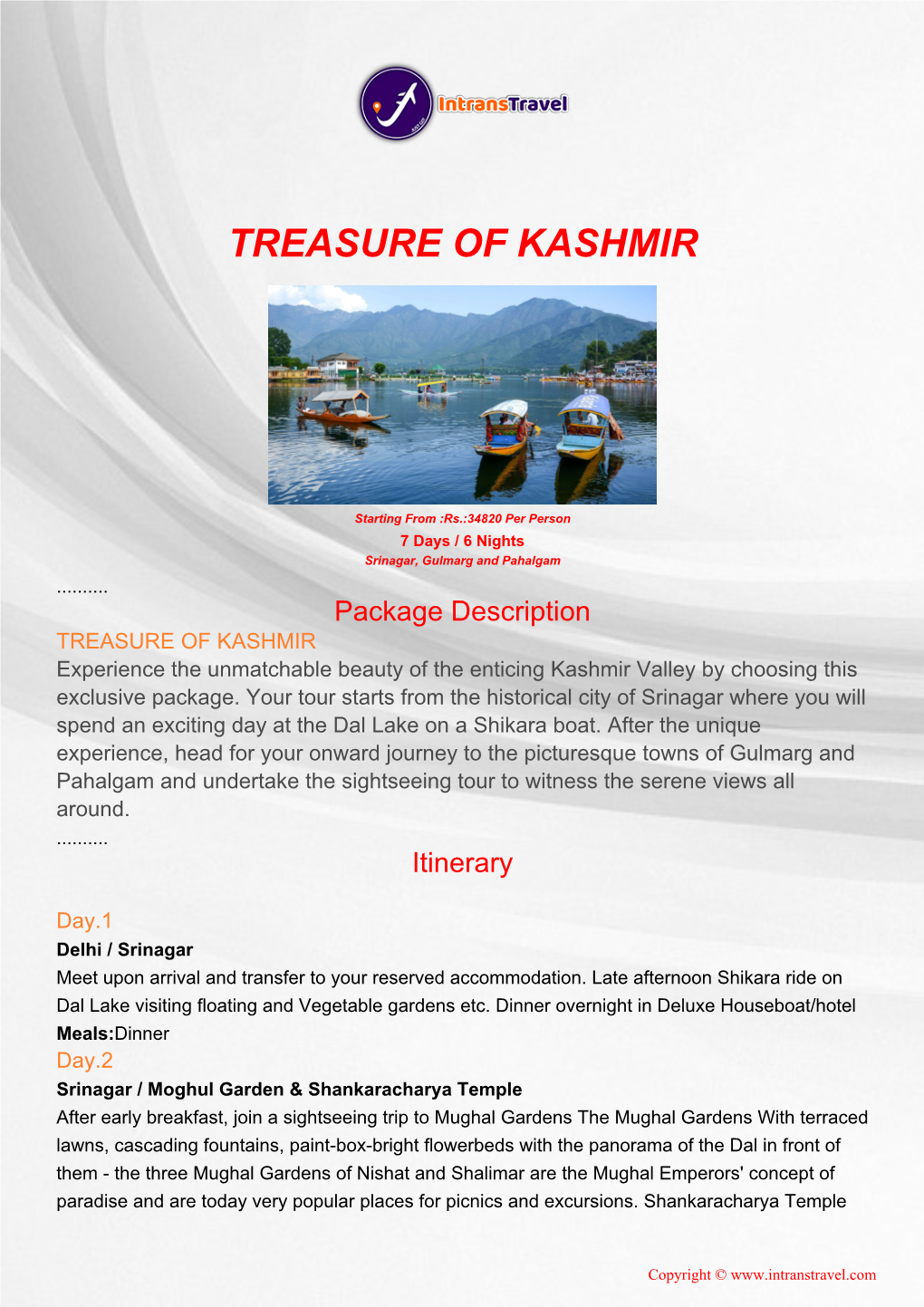 Treasure of Kashmir
