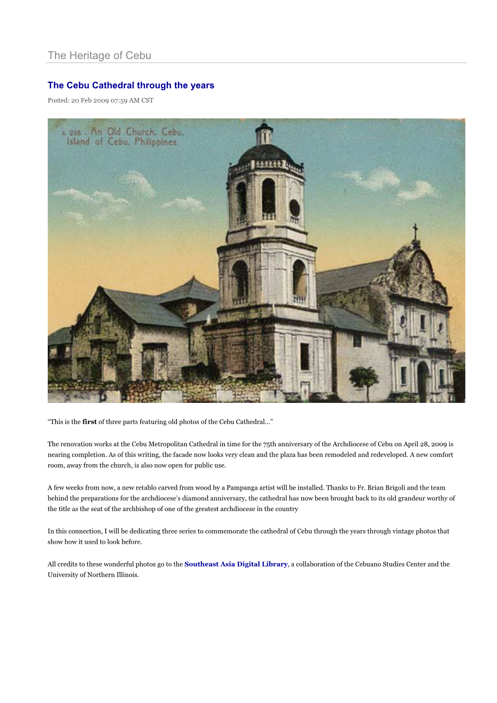 The Heritage of Cebu