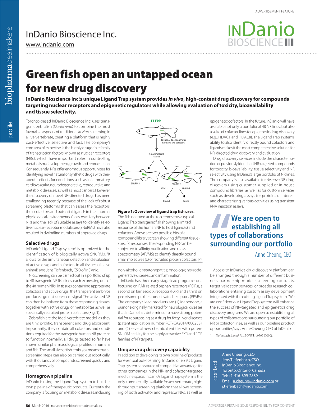 Green Fish Open an Untapped Ocean for New Drug Discovery