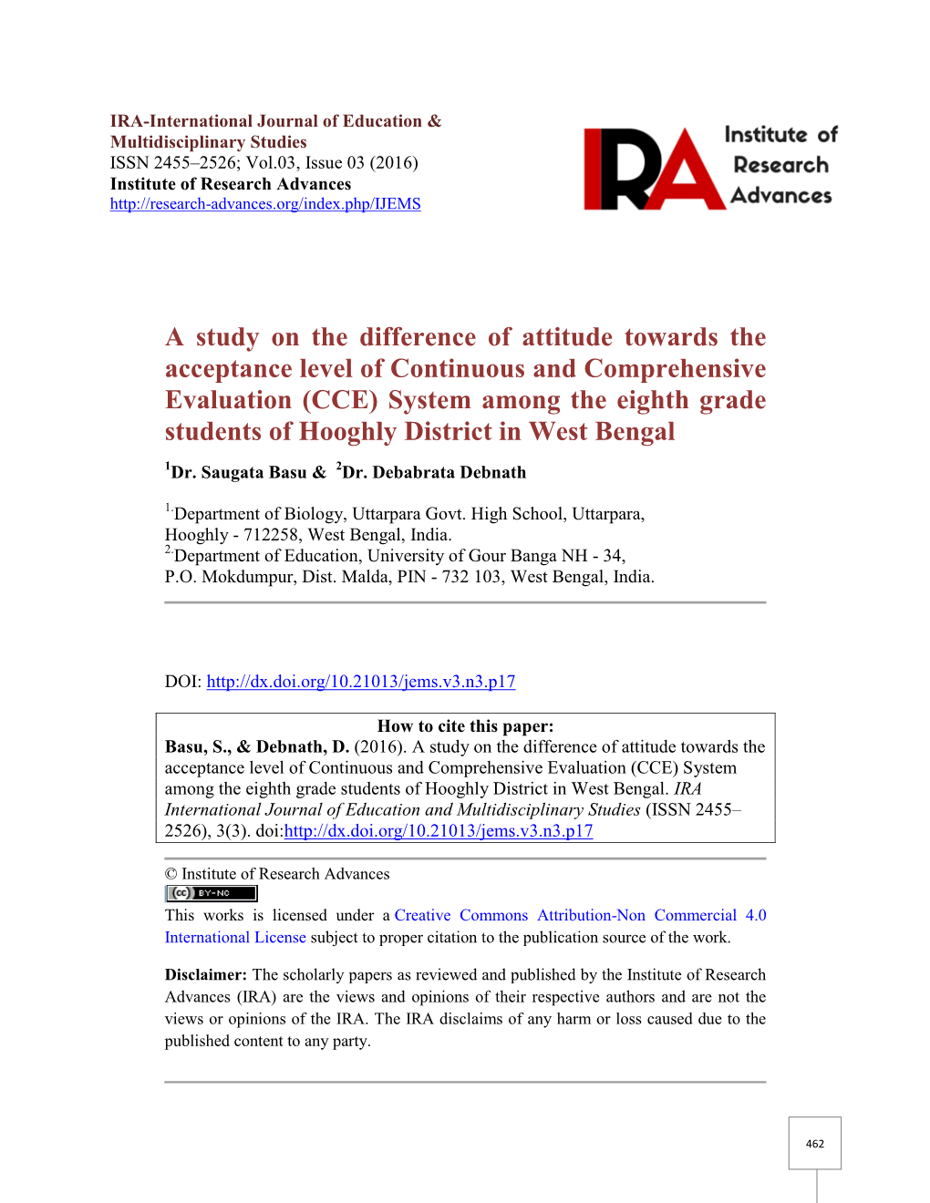 A Study on the Difference of Attitude Towards the Acceptance Level Of