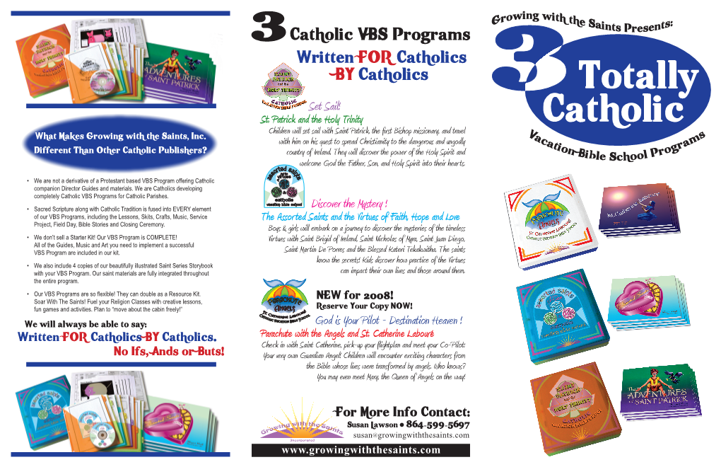 Catholic VBS Programs Written for Catholics by Catholics Set Sail! St