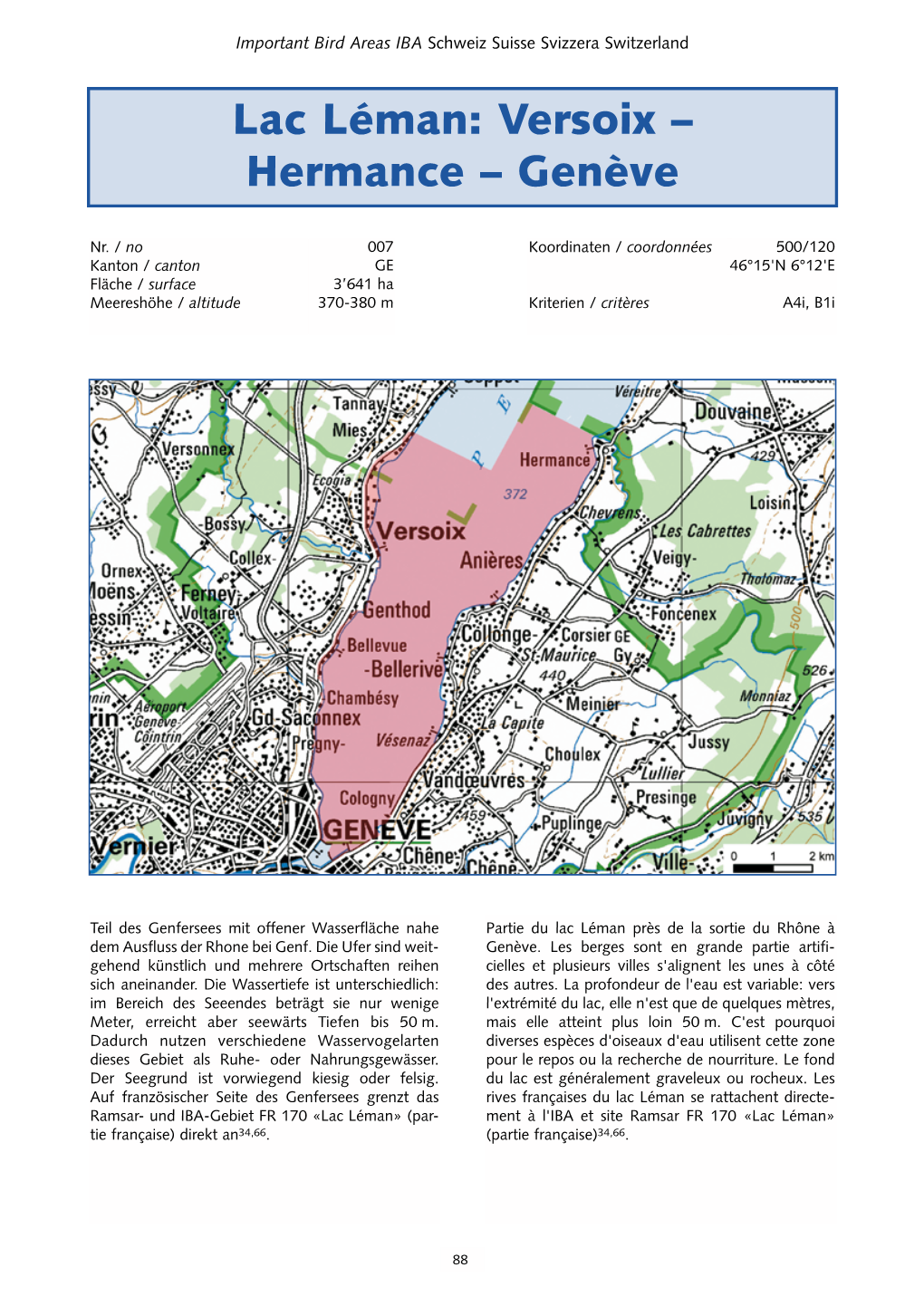 Lac Léman: Versoix – Hermance – Genève