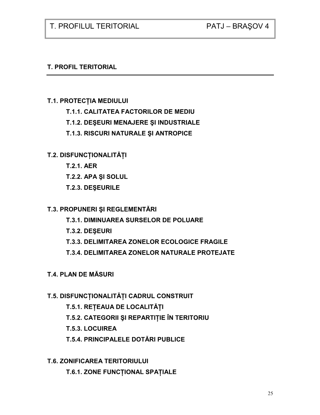 T. Profilul Teritorial Patj – Braşov 4