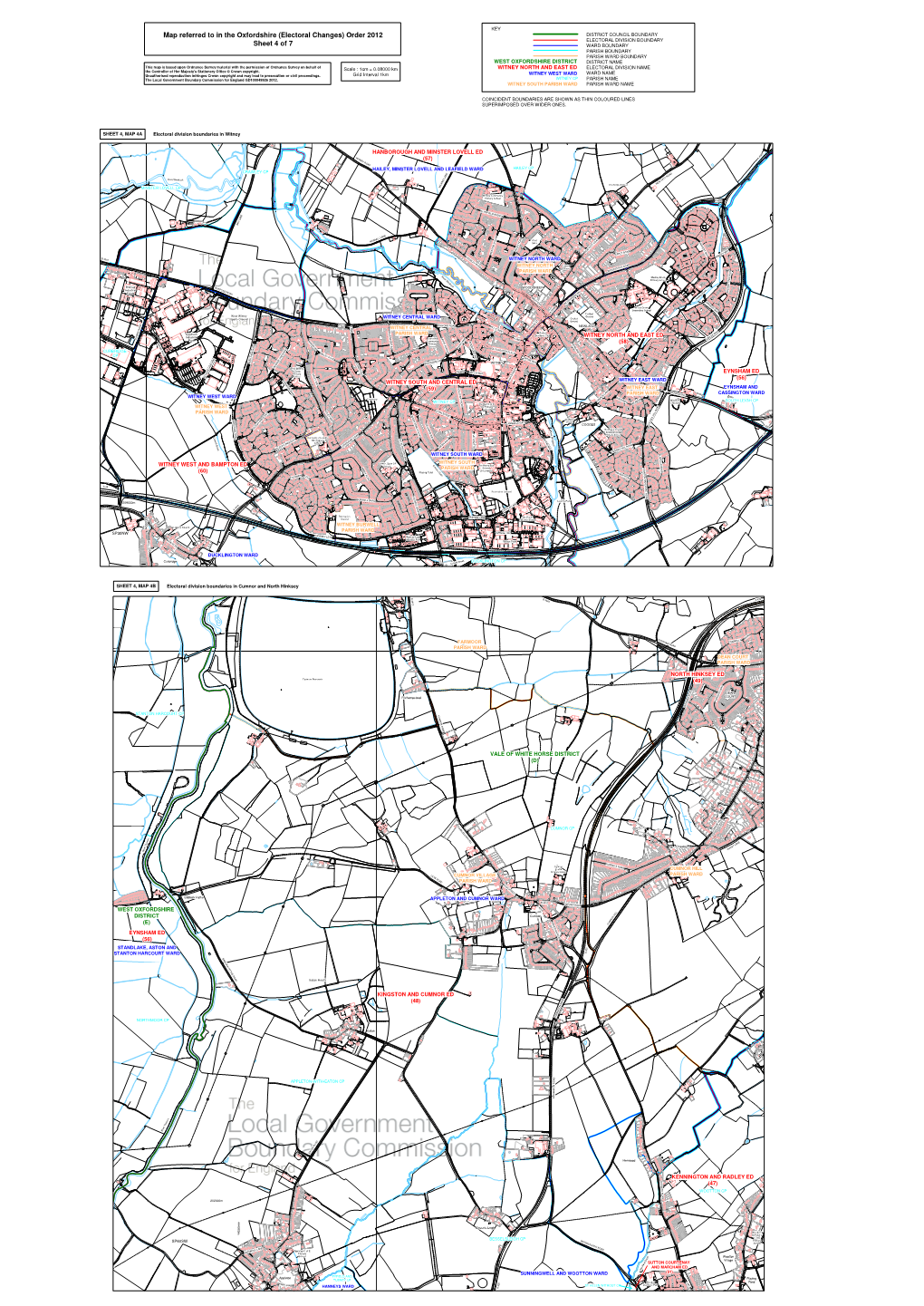 Map Referred to in the Oxfordshire (Electoral