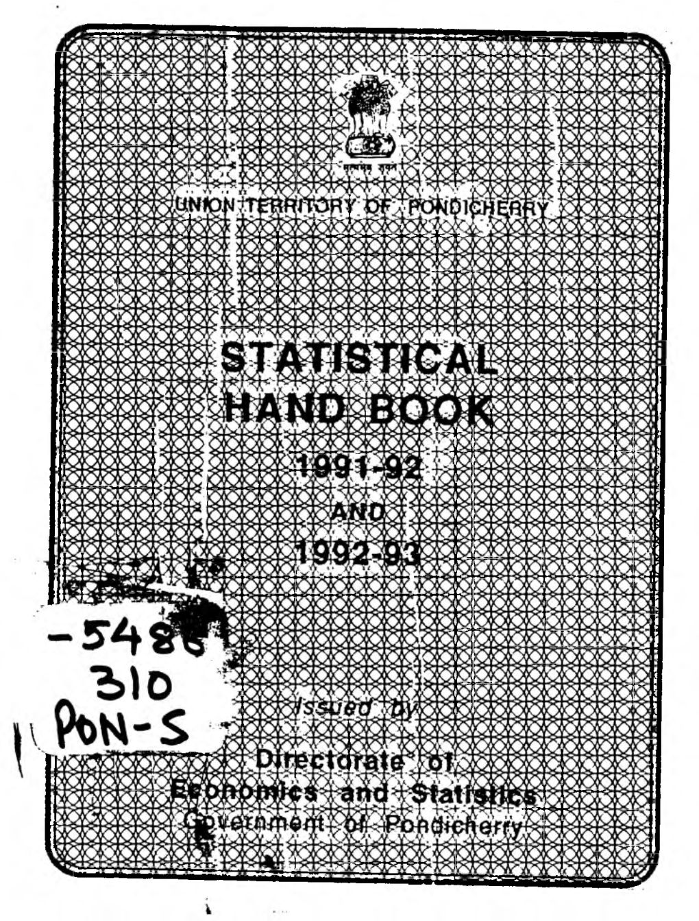 Statistical Hand Book 1991-92 and 1992-93-D08456.Pdf