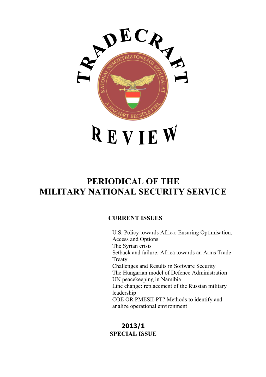 Periodical of the Military National Security Service