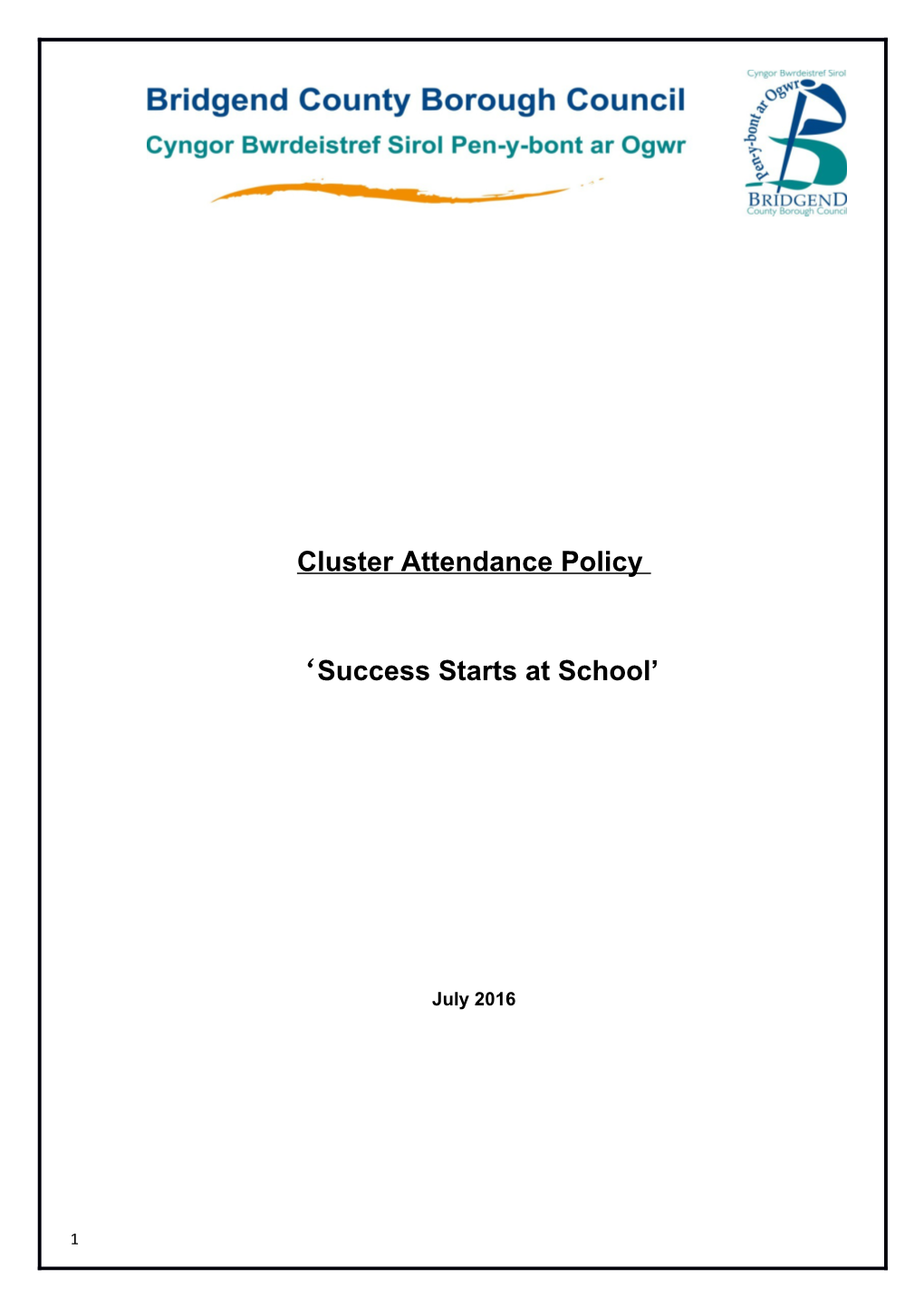 Cluster Attendance Policy