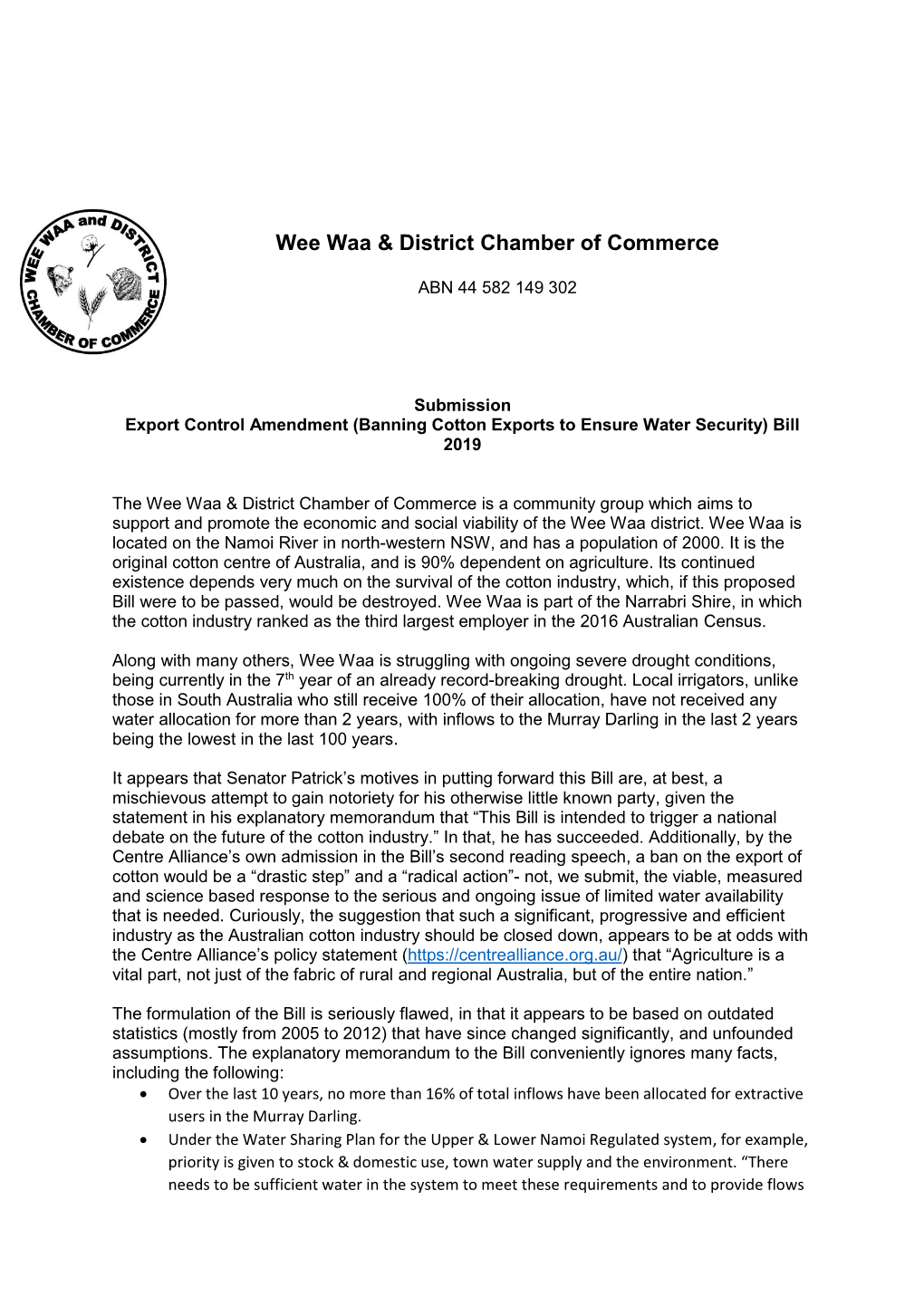 Wee Waa & District Chamber of Commerce