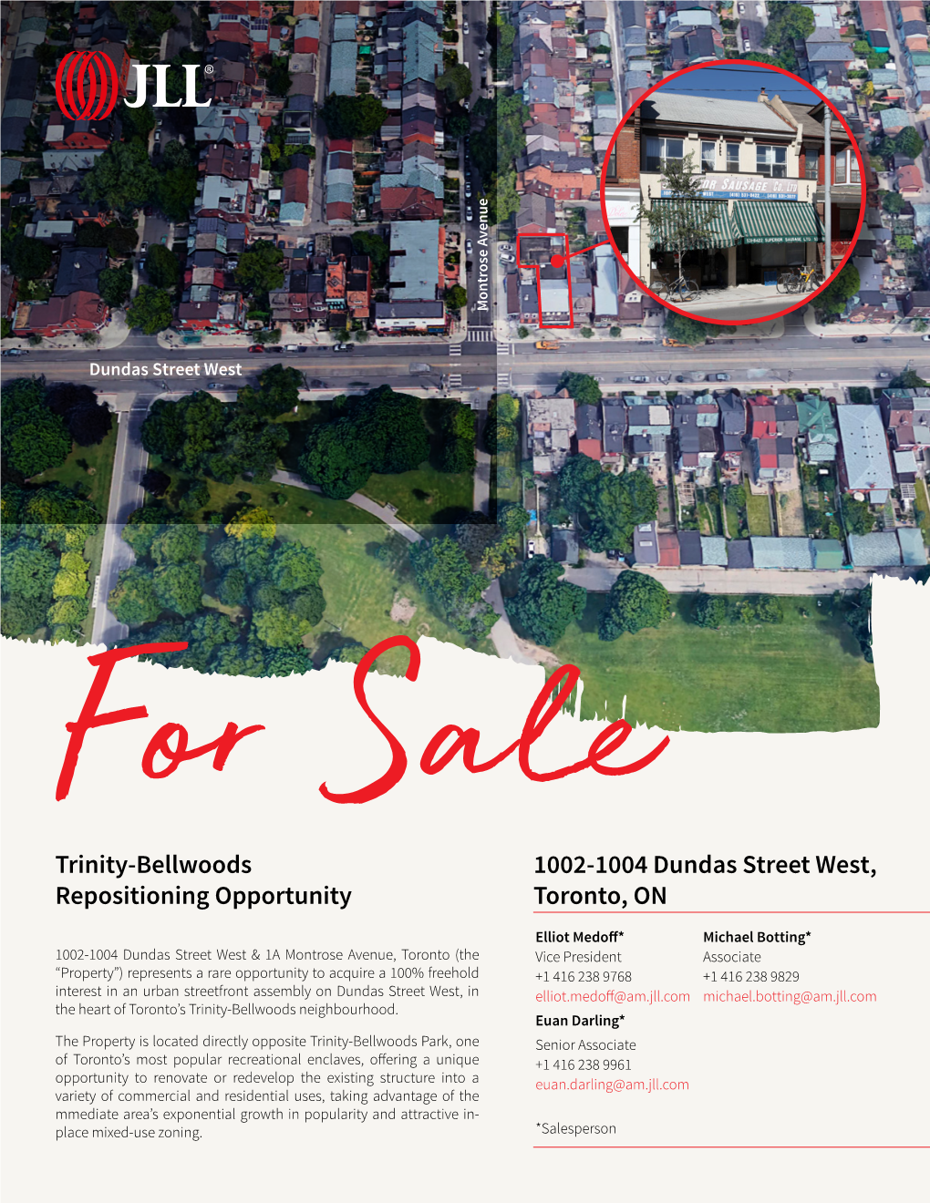 Trinity-Bellwoods Repositioning Opportunity 1002-1004 Dundas Street West, Toronto, ON
