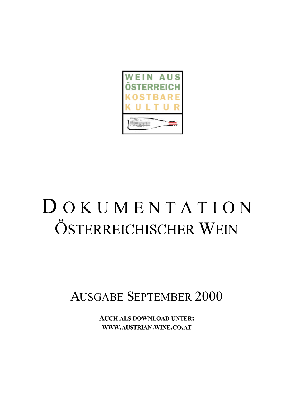 Dokumentation Österreich Wein 2000