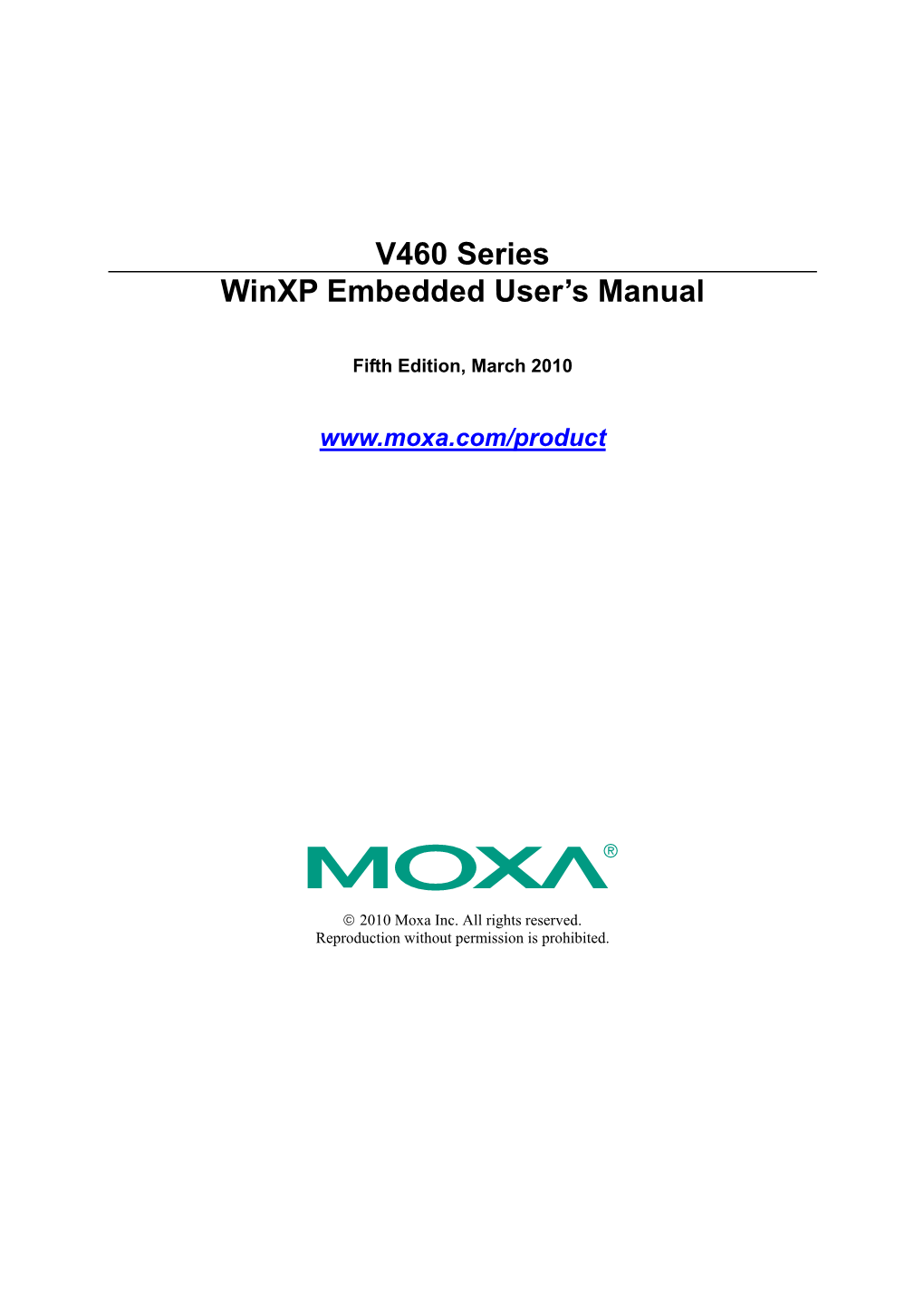 V460-XPE Software User's Manual V4