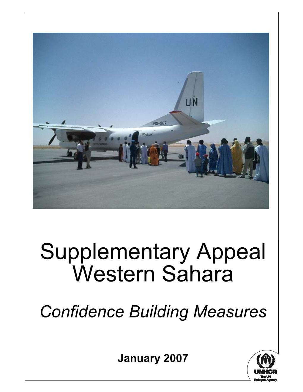 Supplementary Appeal Western Sahara