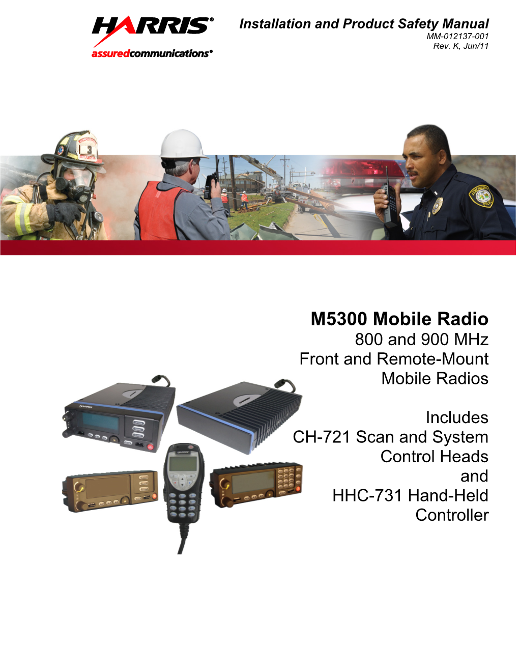 MM-012137-001, Rev. K, M5300 Mobile Radio, 800 & 900