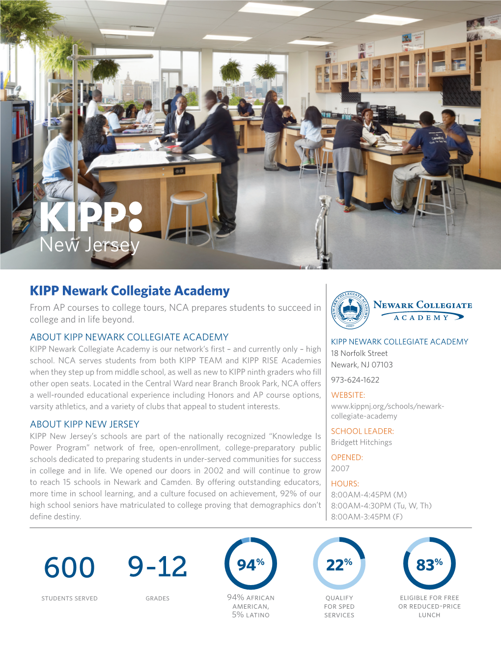KIPP Newark Collegiate Academy from AP Courses to College Tours, NCA Prepares Students to Succeed in College and in Life Beyond