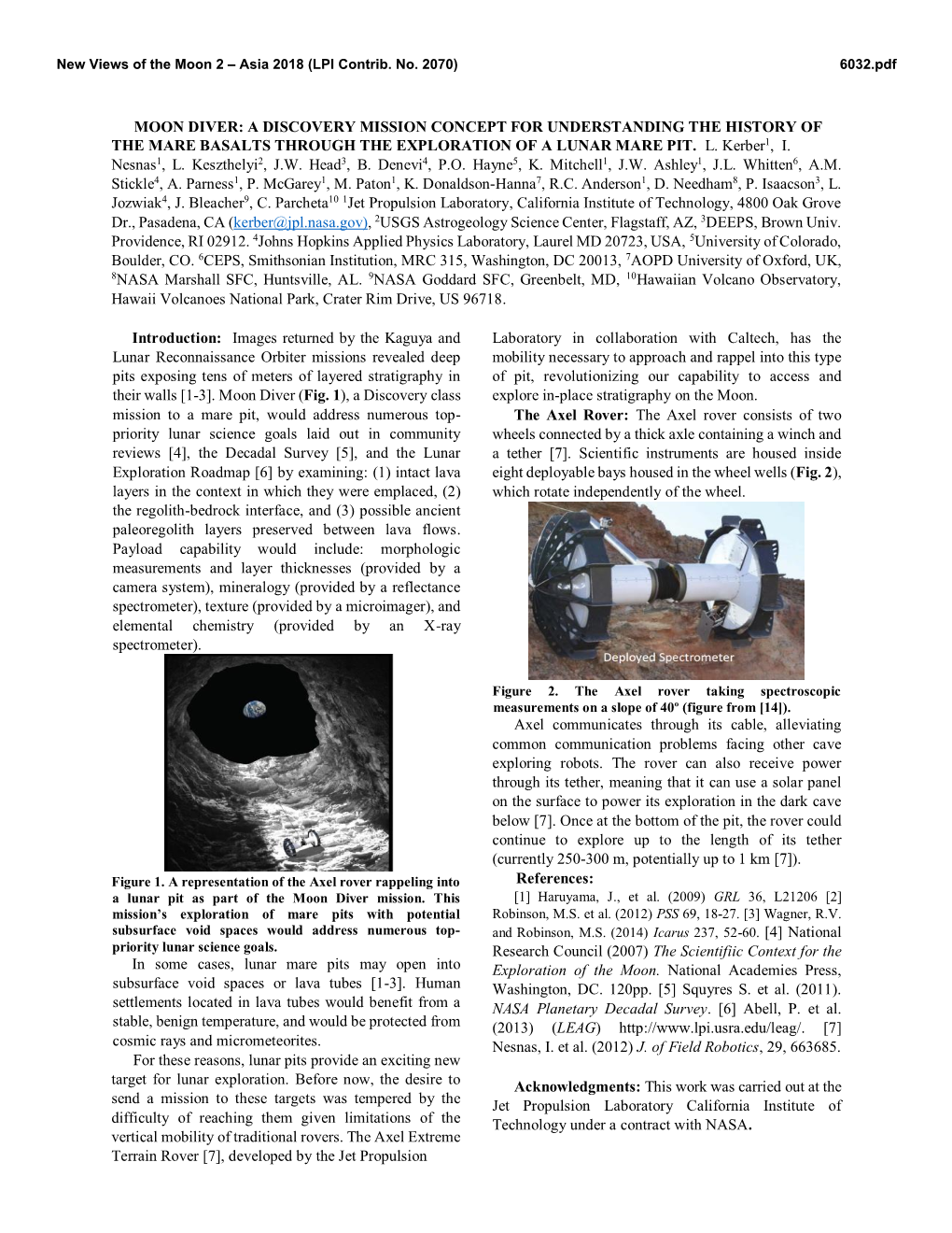 Moon Diver: a Discovery Mission Concept for Understanding the History of the Mare Basalts Through the Exploration of a Lunar Mare Pit
