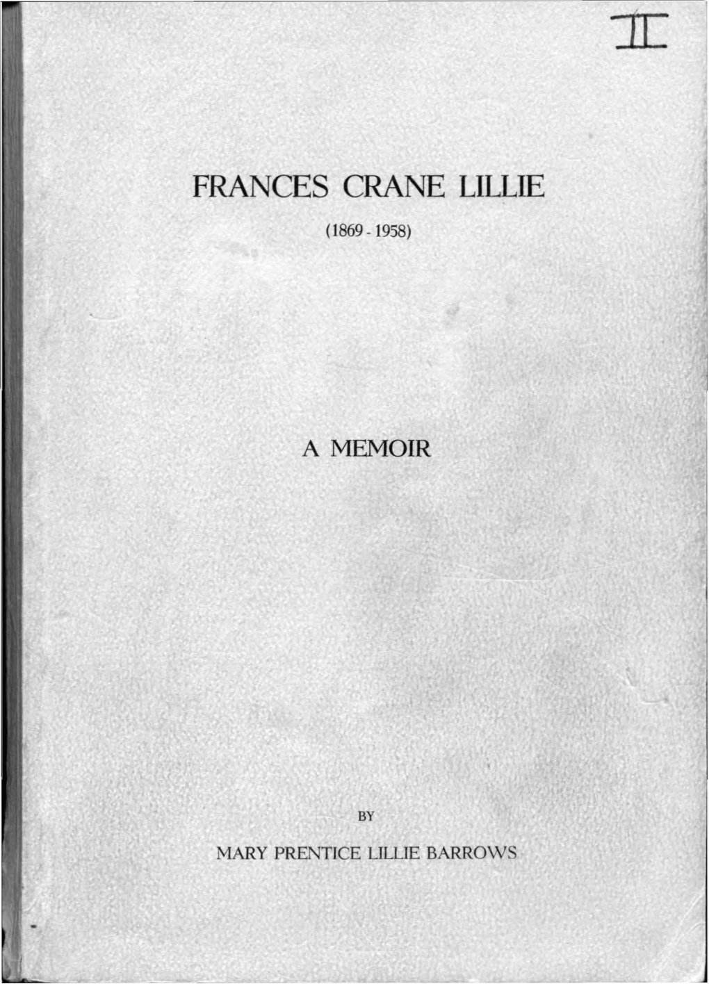 Frances Crane Lillie