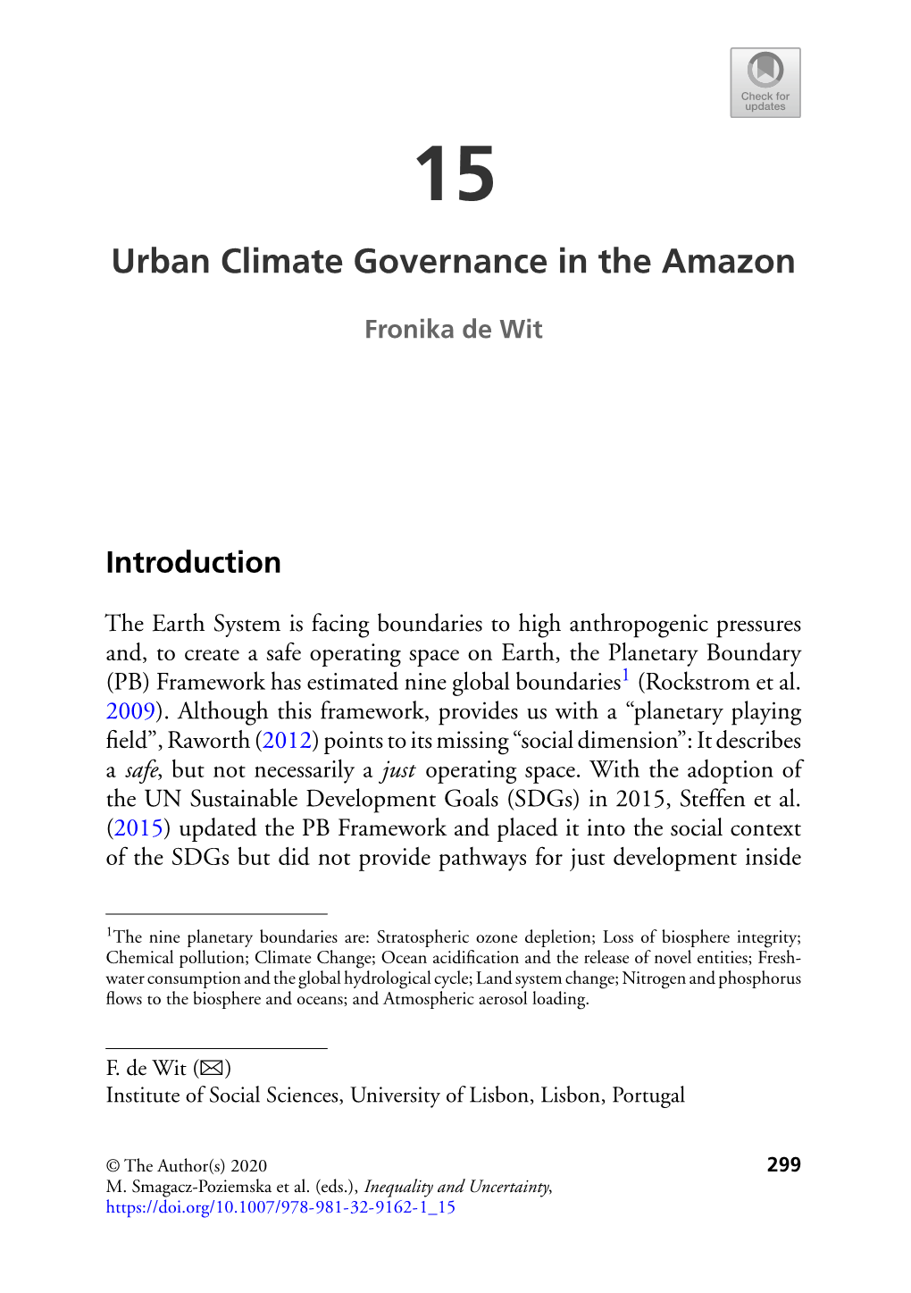 Urban Climate Governance in the Amazon