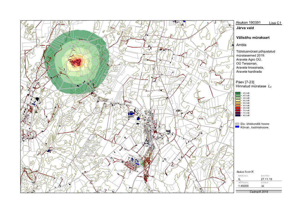 Akukon 190391 Lisa C1 Järva Vald Välisõhu Mürakaart Ambla Päev [7
