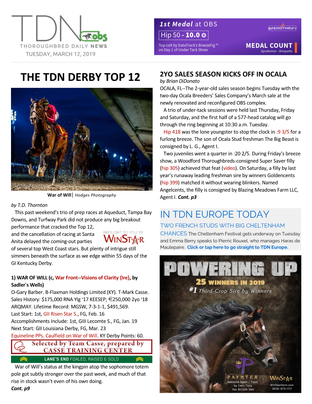 The Tdn Derby Top 12