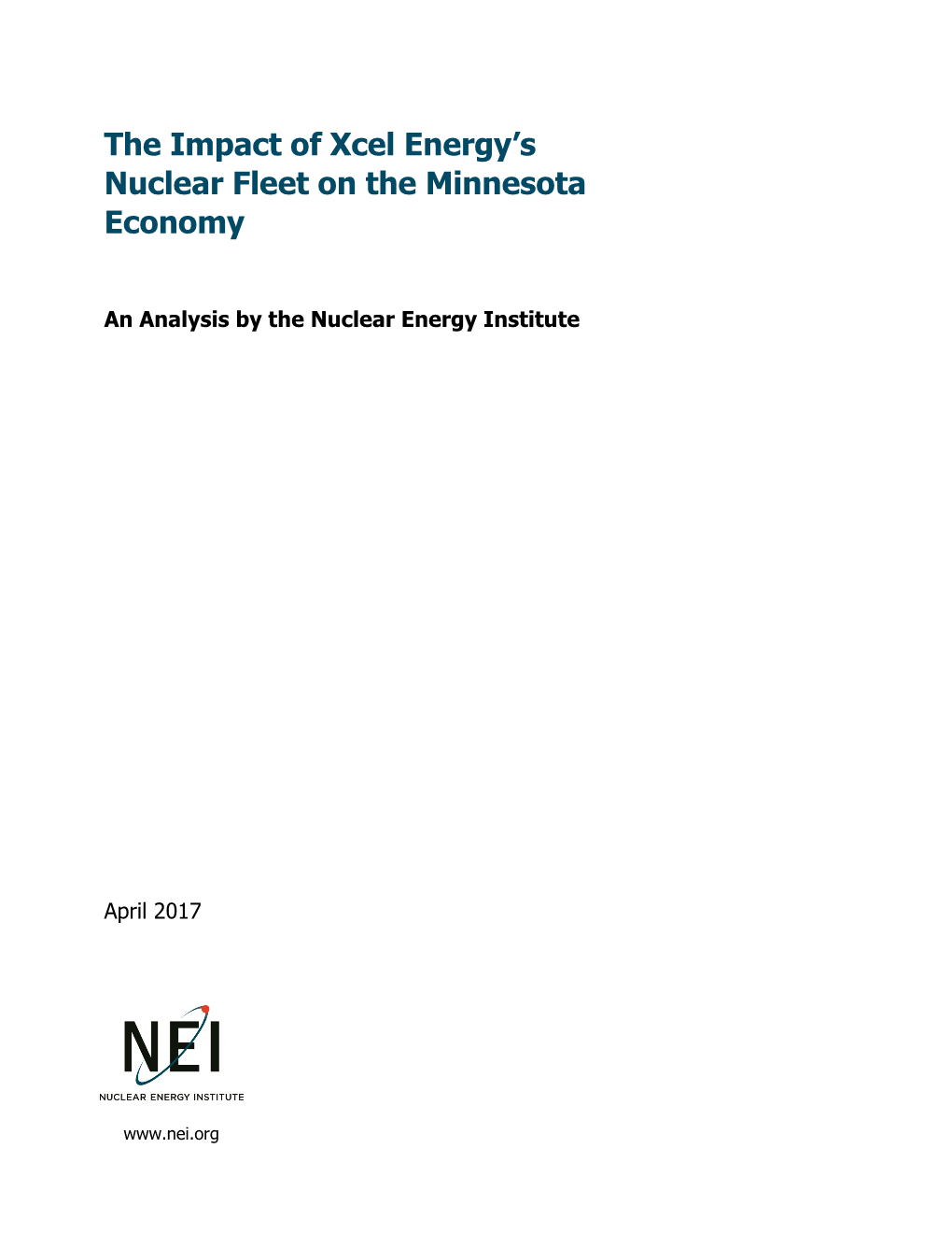 The Impact of Xcel Energy's Nuclear Fleet on the Minnesota Economy
