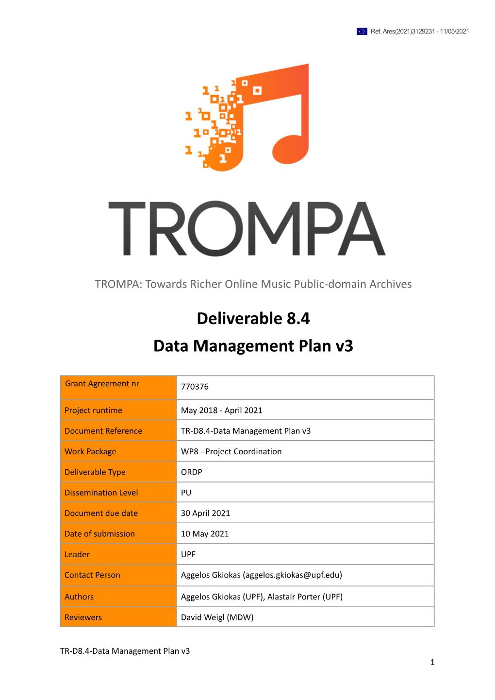 D8.4-Data Management Plan V3