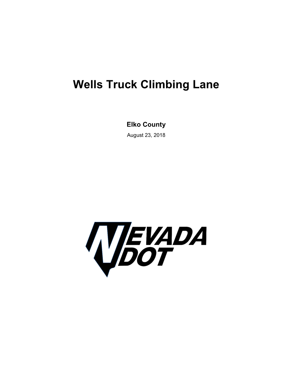 Wells Truck Climbing Lane