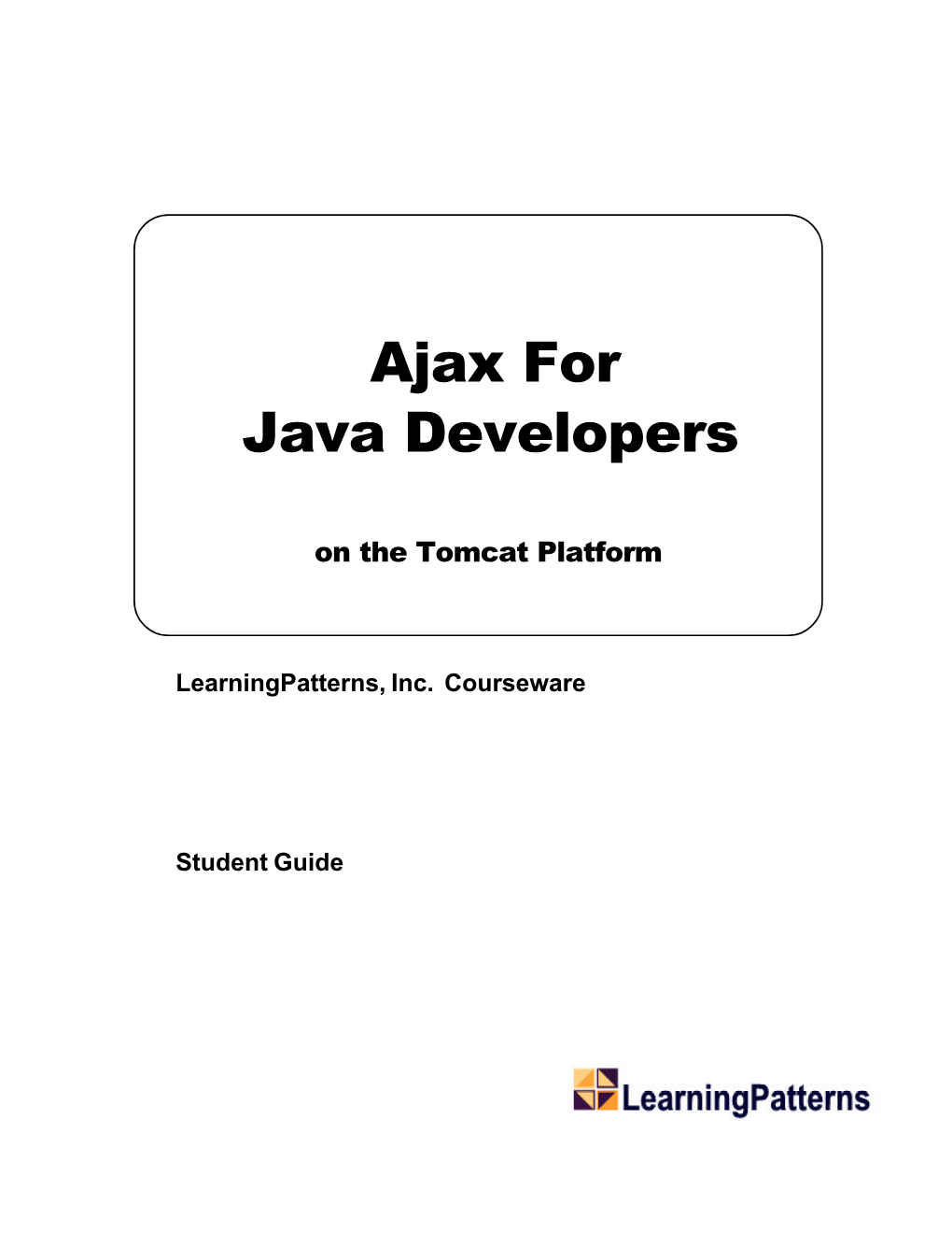 Ajax for Java Developers