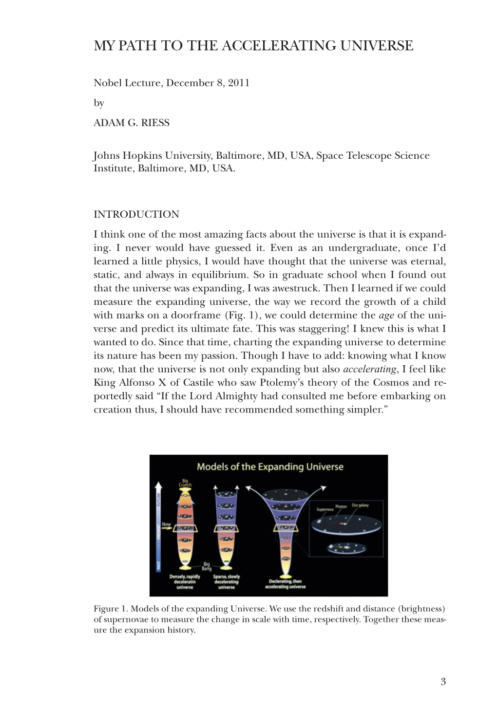 Adam G. Riess: Nobel Lecture