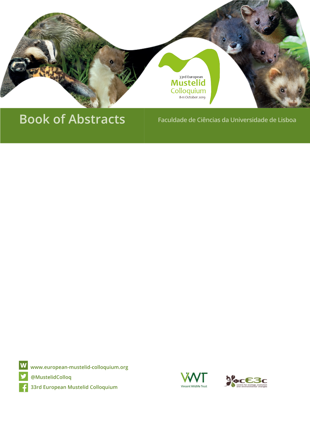 Book of Abstracts Faculdade De Ciências Da Universidade De Lisboa