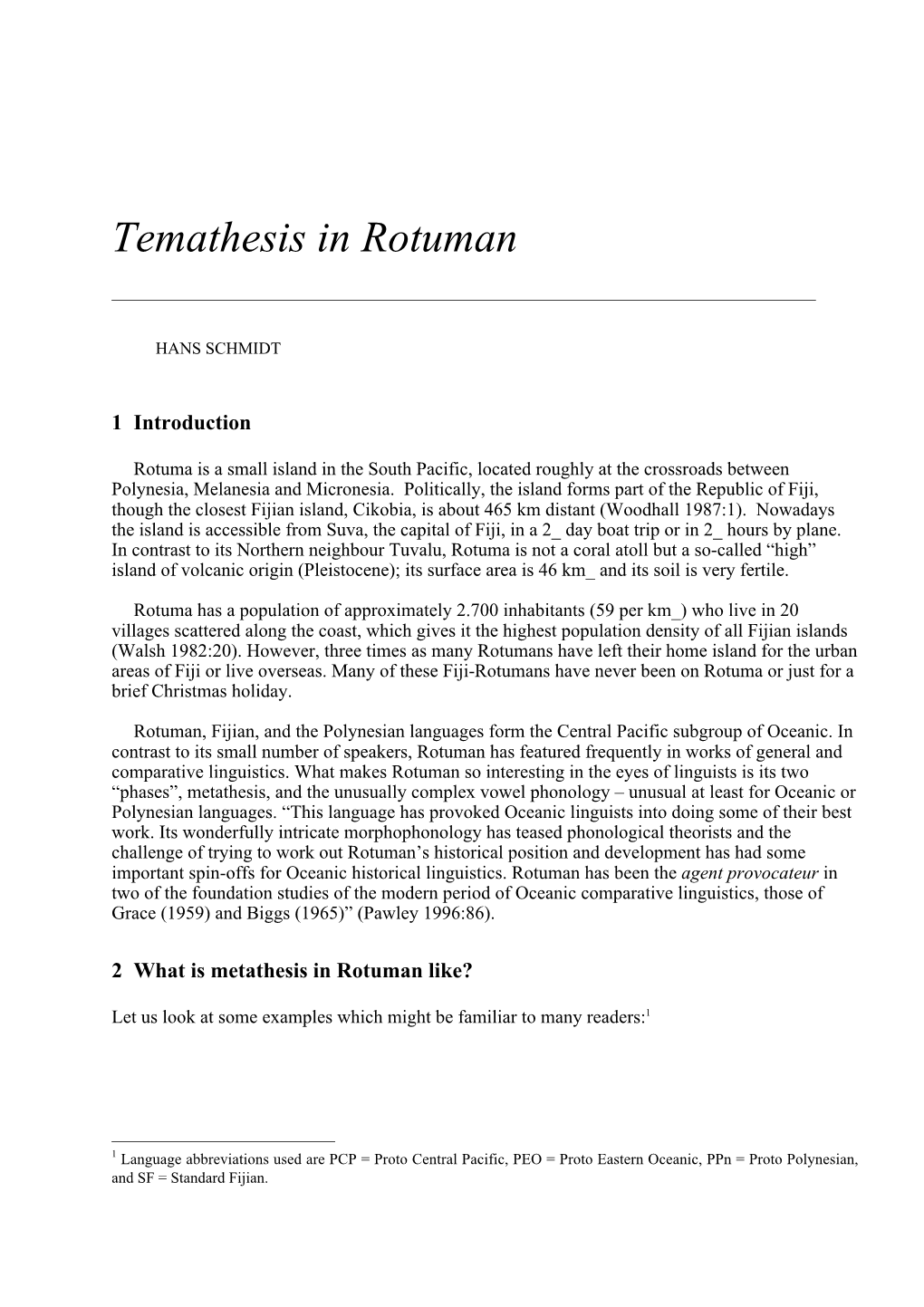 Temathesis in Rotuman