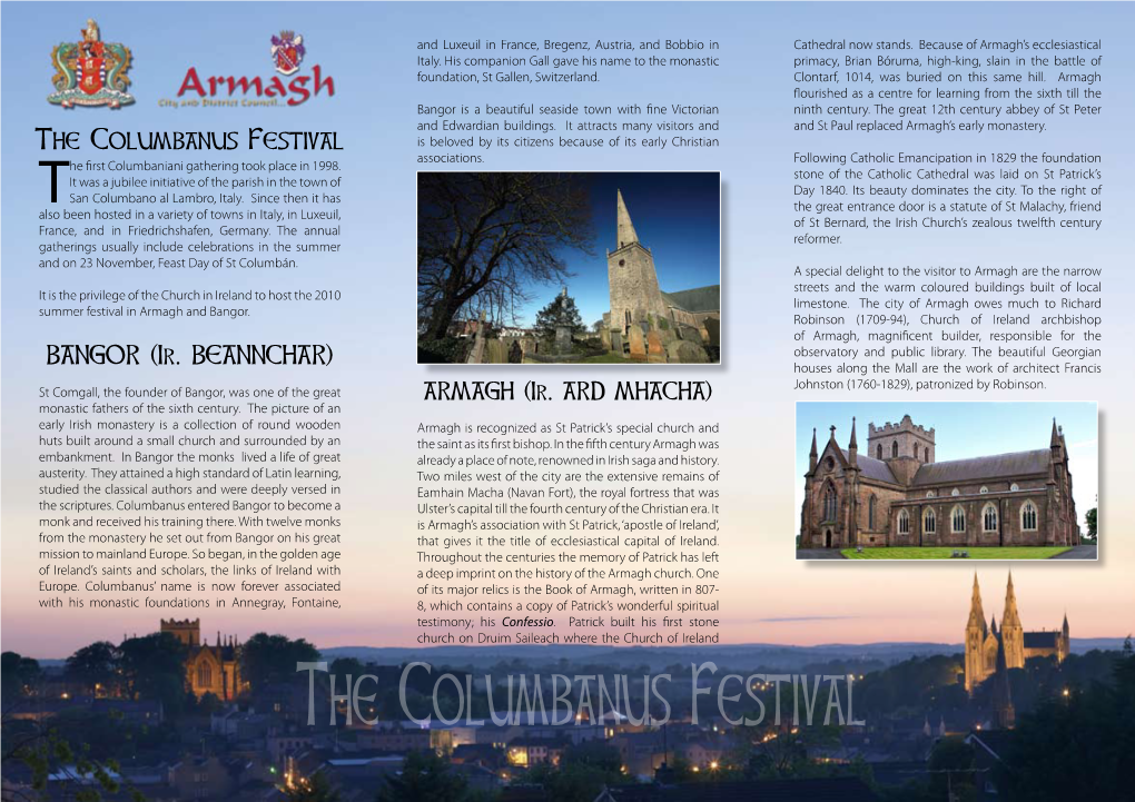 The Columbanus Festival Is Beloved by Its Citizens Because of Its Early Christian Associations