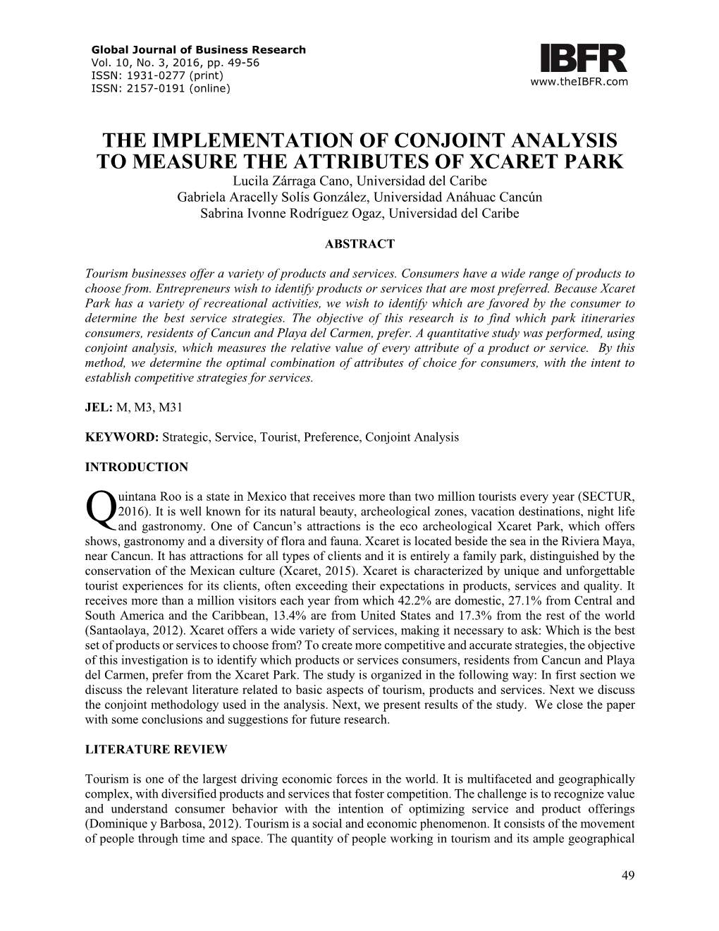 The Implementation of Conjoint Analysis To