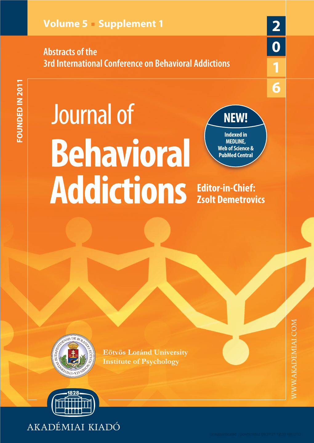 Journal of Behavioral Addictions