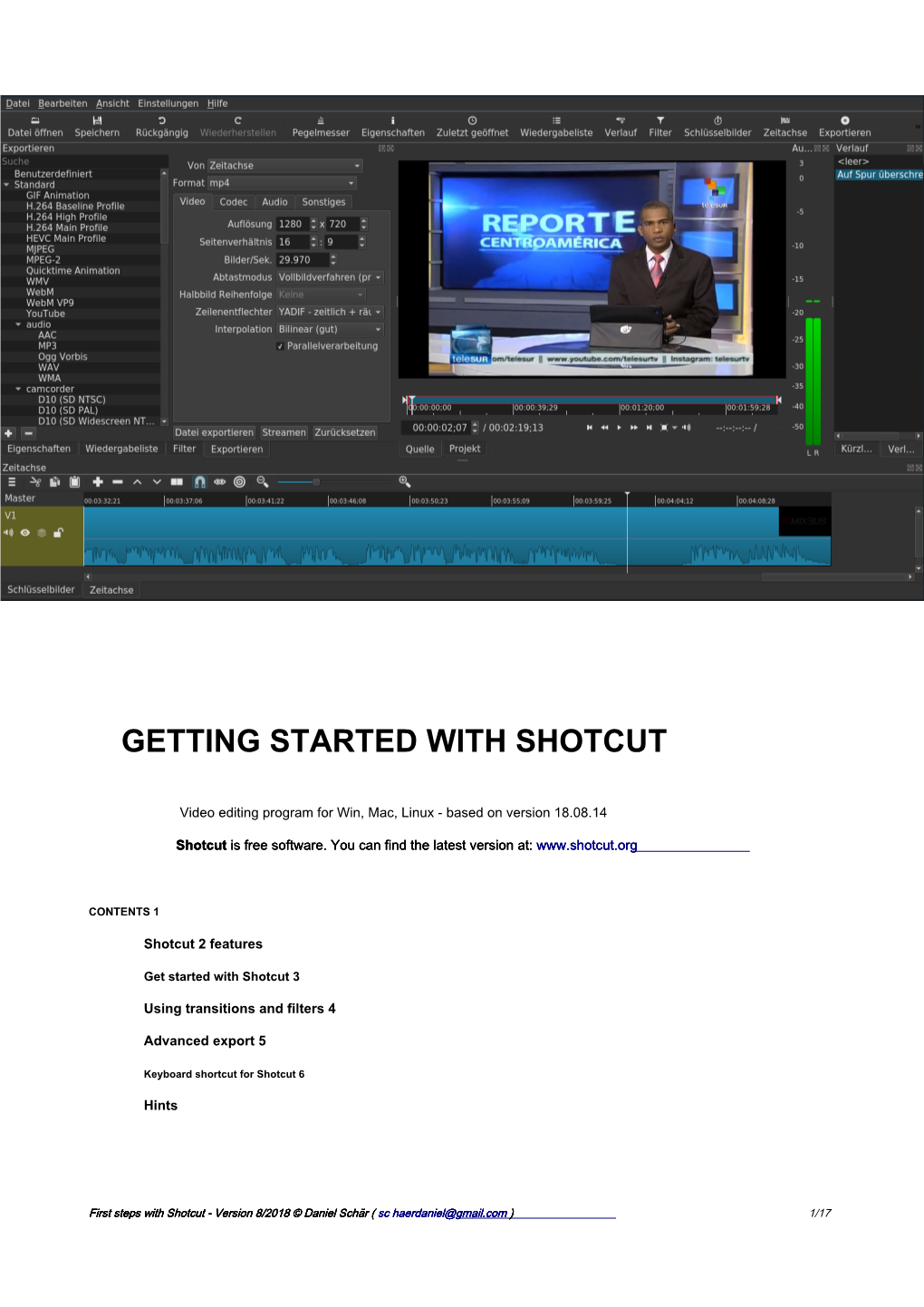 Getting Started with Shotcut