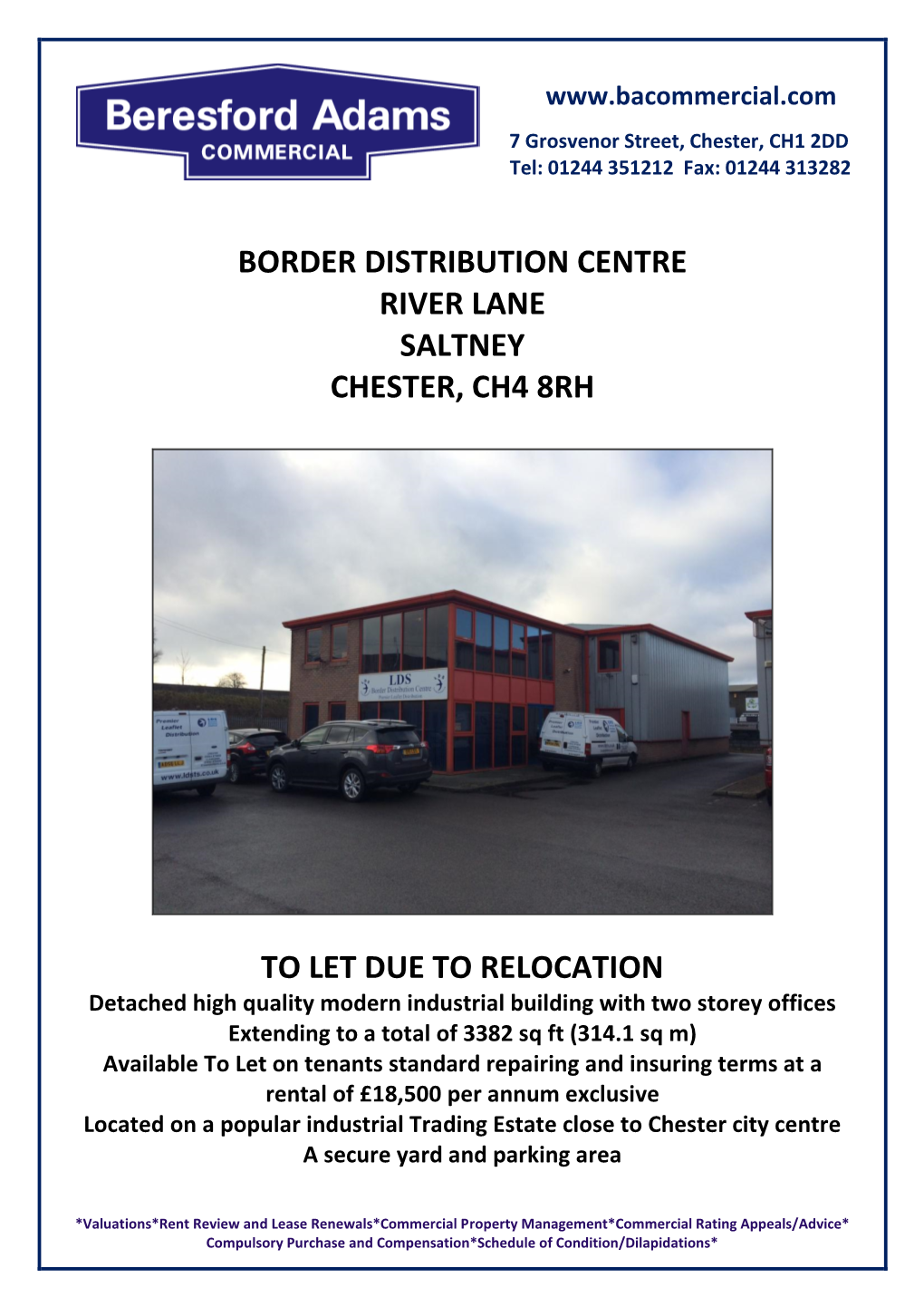Border Distribution Centre River Lane Saltney Chester, Ch4 8Rh