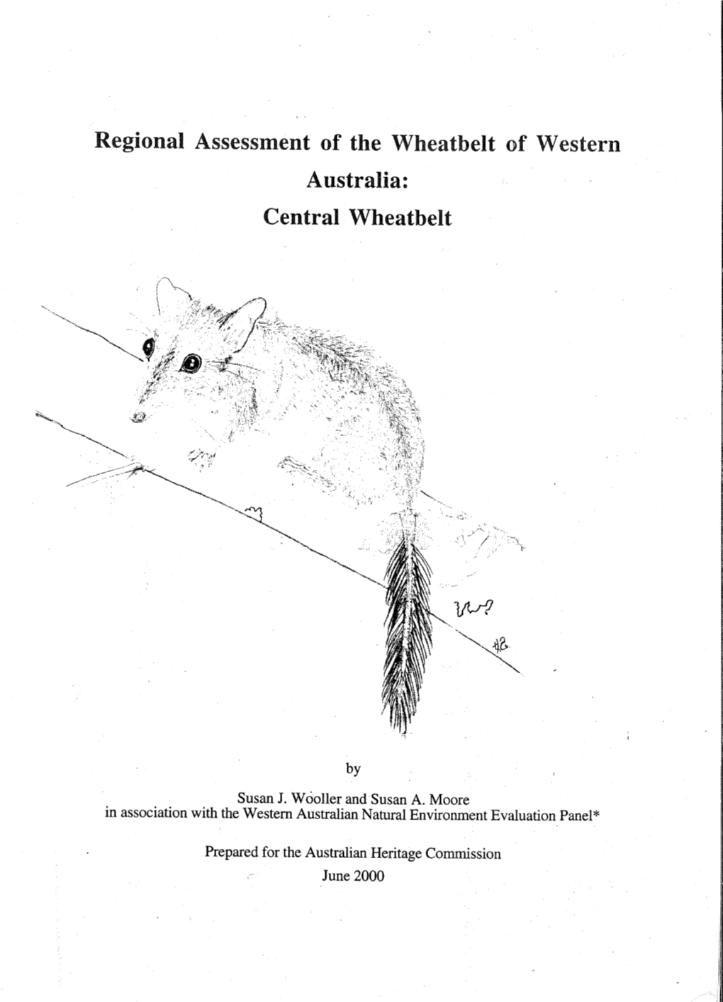 Regional Assessment of the Wheatbelt of Western Australia: Central Wheatbelt