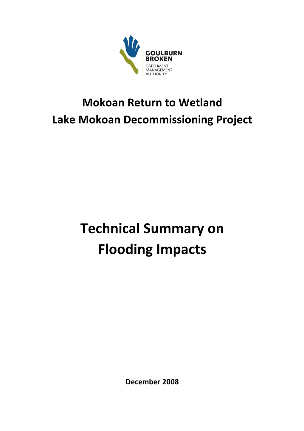 Technical Summary on Flood Impacts