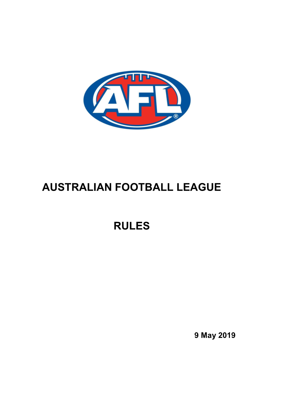 Australian Football League Rules