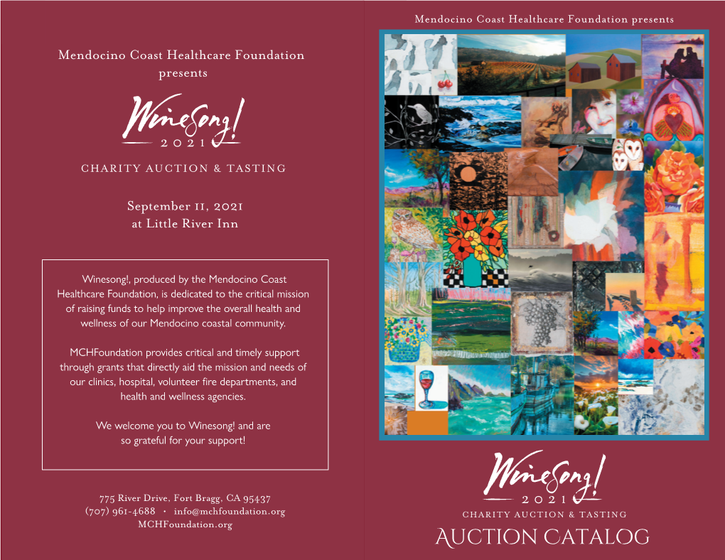 Winesong 2021 Auction Catalog