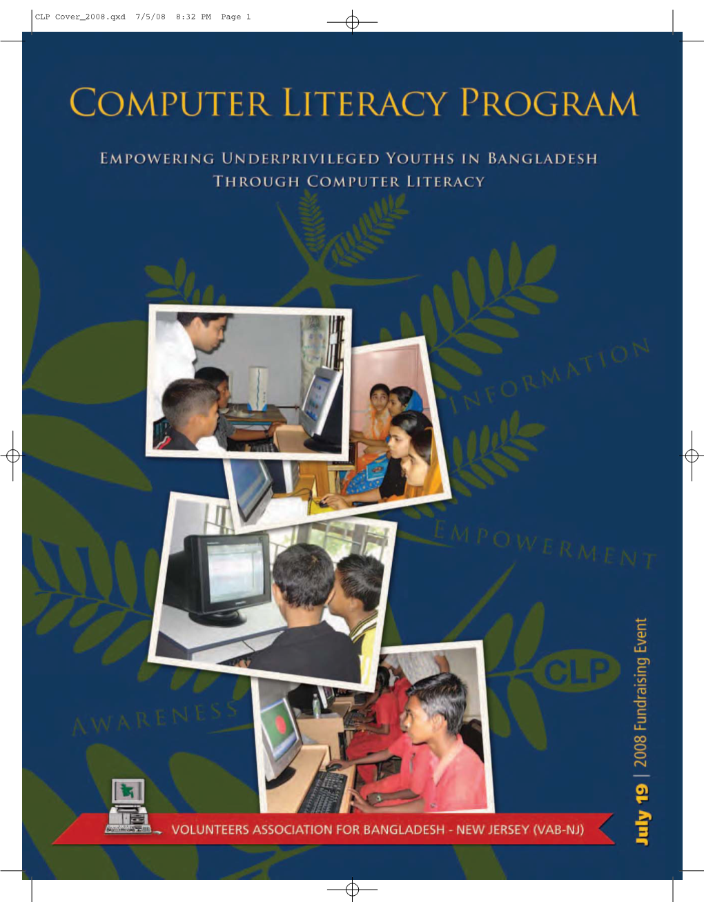 CLP Cover 2008.Qxd 7/5/08 8:32 PM Page 1 Program Schedule